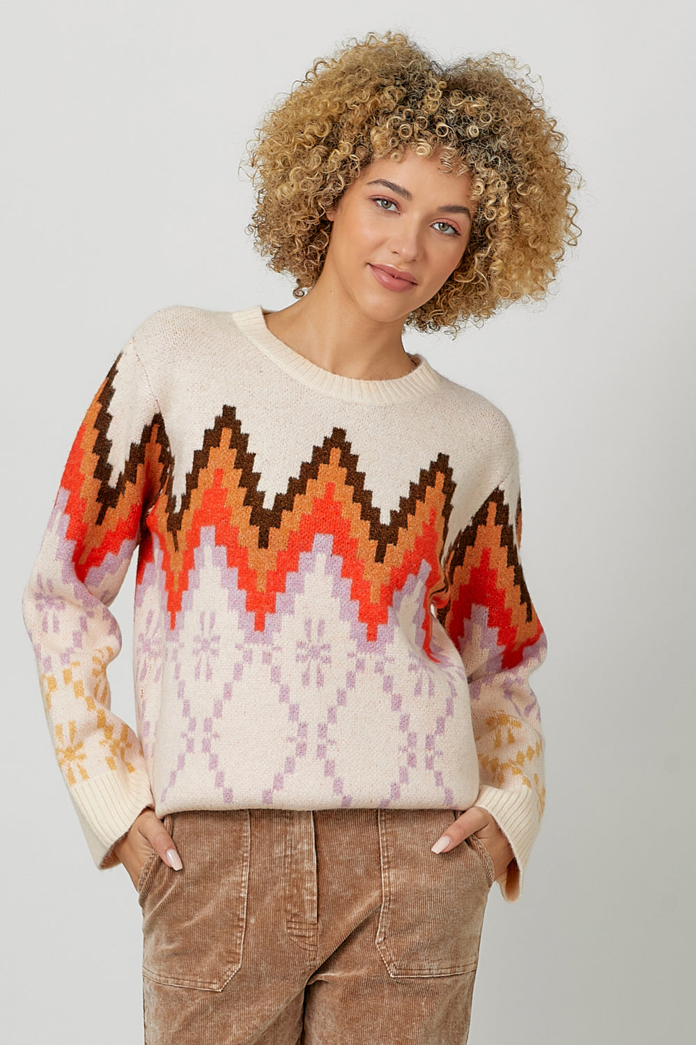 Fair Isle Pullover Sweater