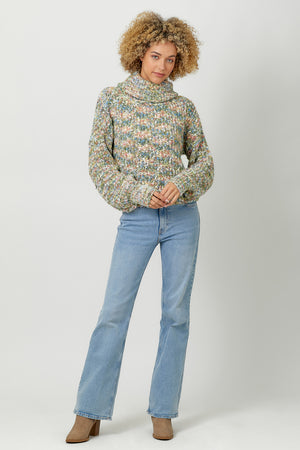 Turtleneck Cropped Sweater