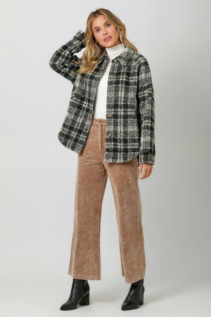 Plaid Button Down Shacket