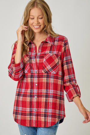 Plaid Shirt Jacket