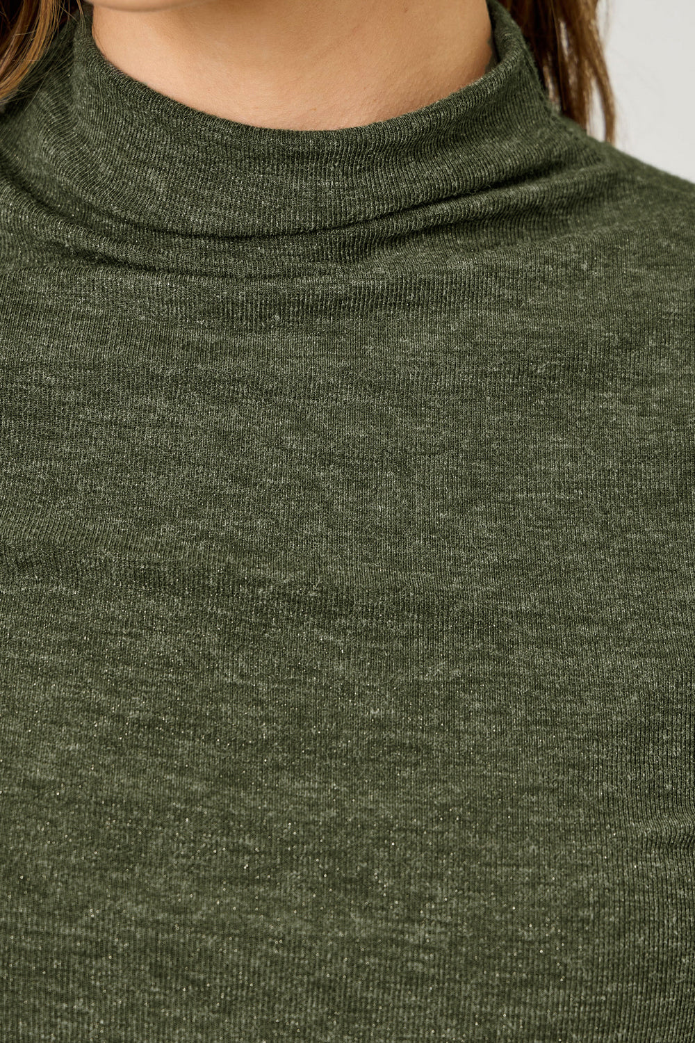 Knit Mock Long Sleeve Top