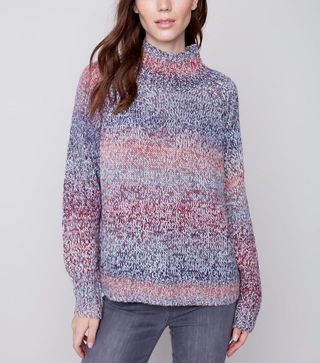 Turtle-Neck Knit Sweater | Multi