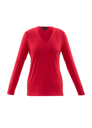 V-Neck Long Sleeve Tee