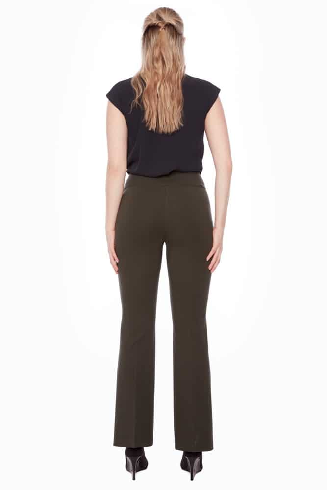 Solid Ponte Full Length Bootcut Pant