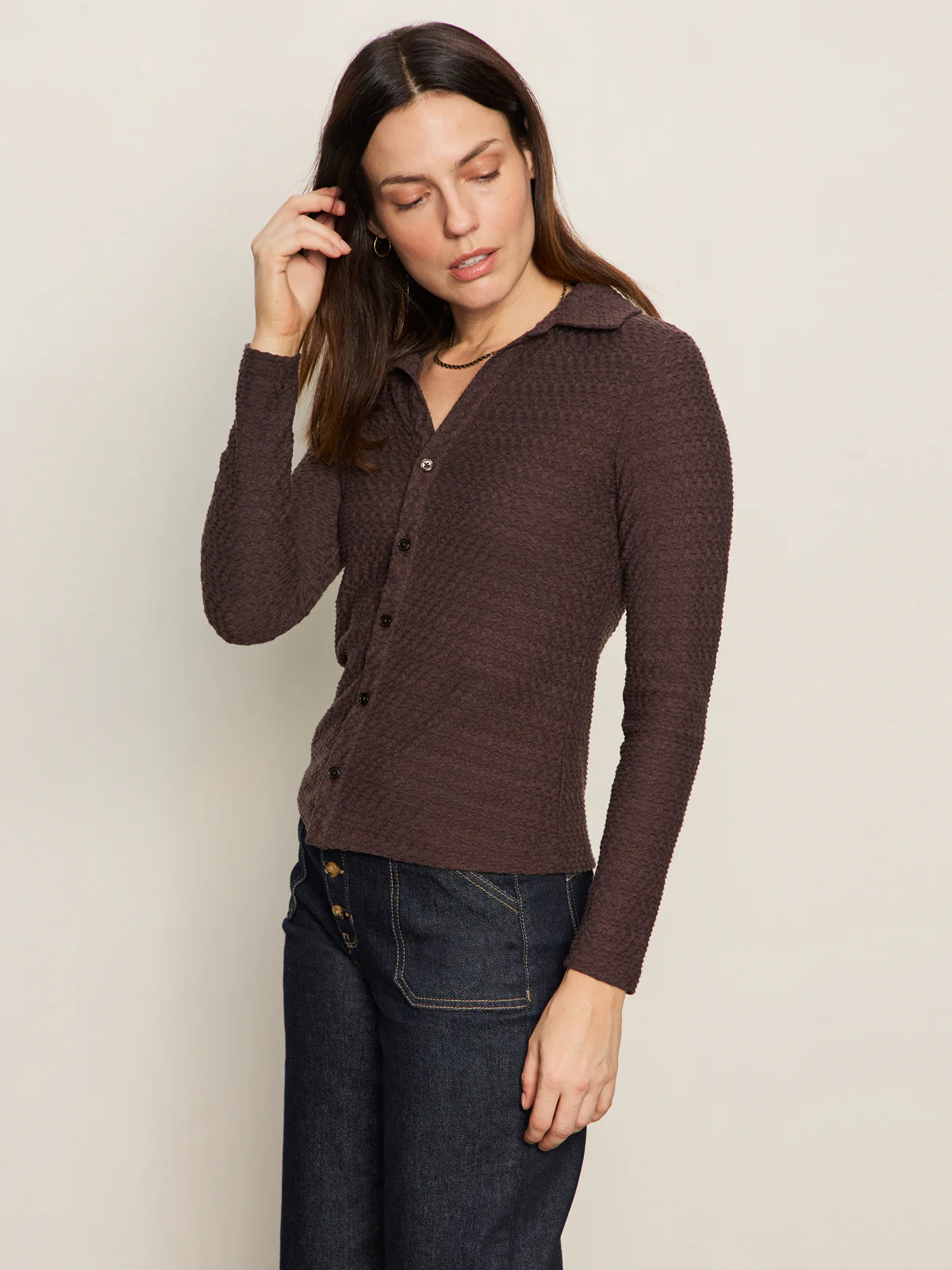Textured Knit Dreamgirl Top