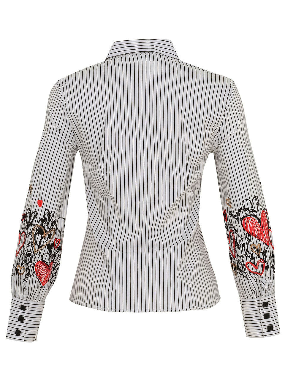 Long Sleeve Heart Detail Blouse