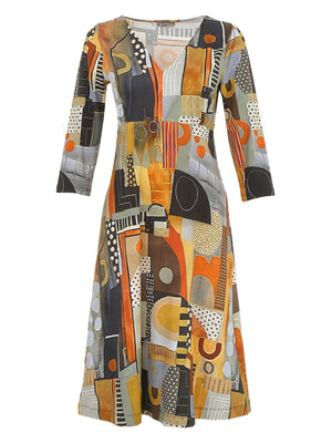 Museum Art 3/4 Sleeve Dress