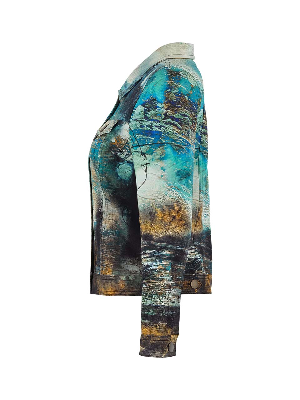 Printed Jean Jacket