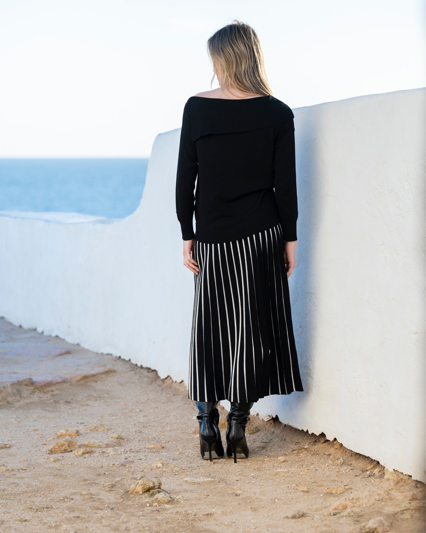 Button Shoulder Sweater