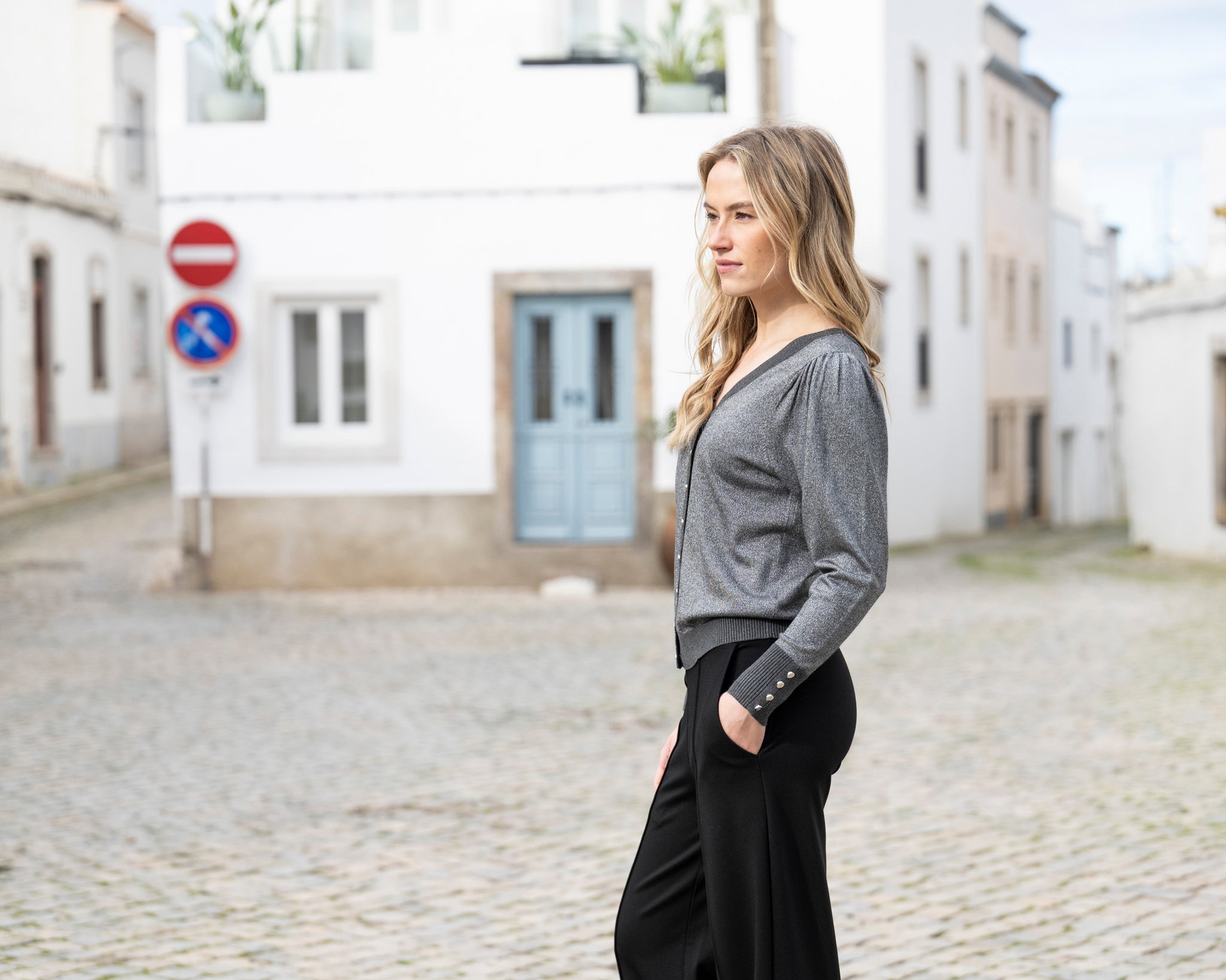 Relaxed Fit Reversible Cardigan