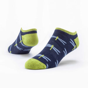 Footie Socks | Navy Dragonfly