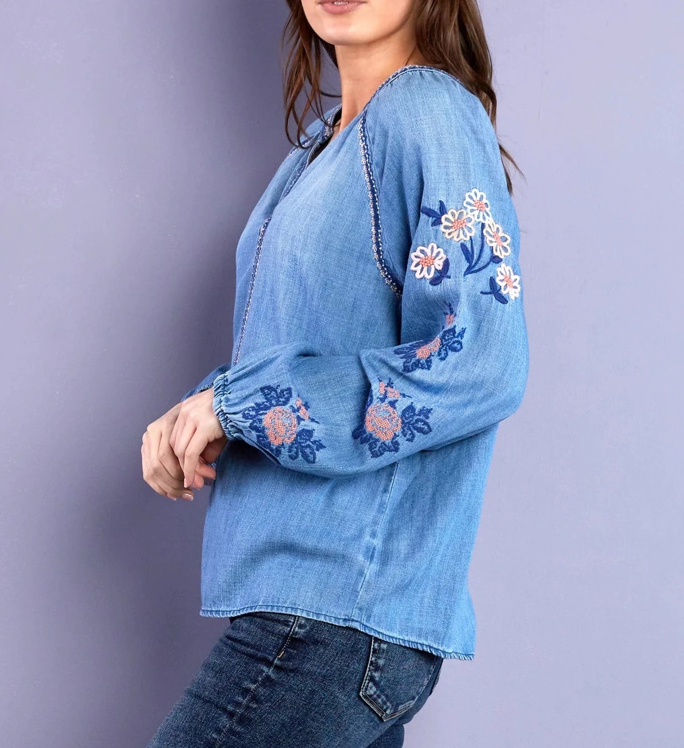 Cleo Embroidered Top