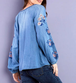 Cleo Embroidered Top