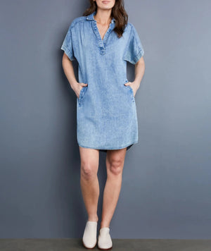 Sally Pop-over Dress | Denim