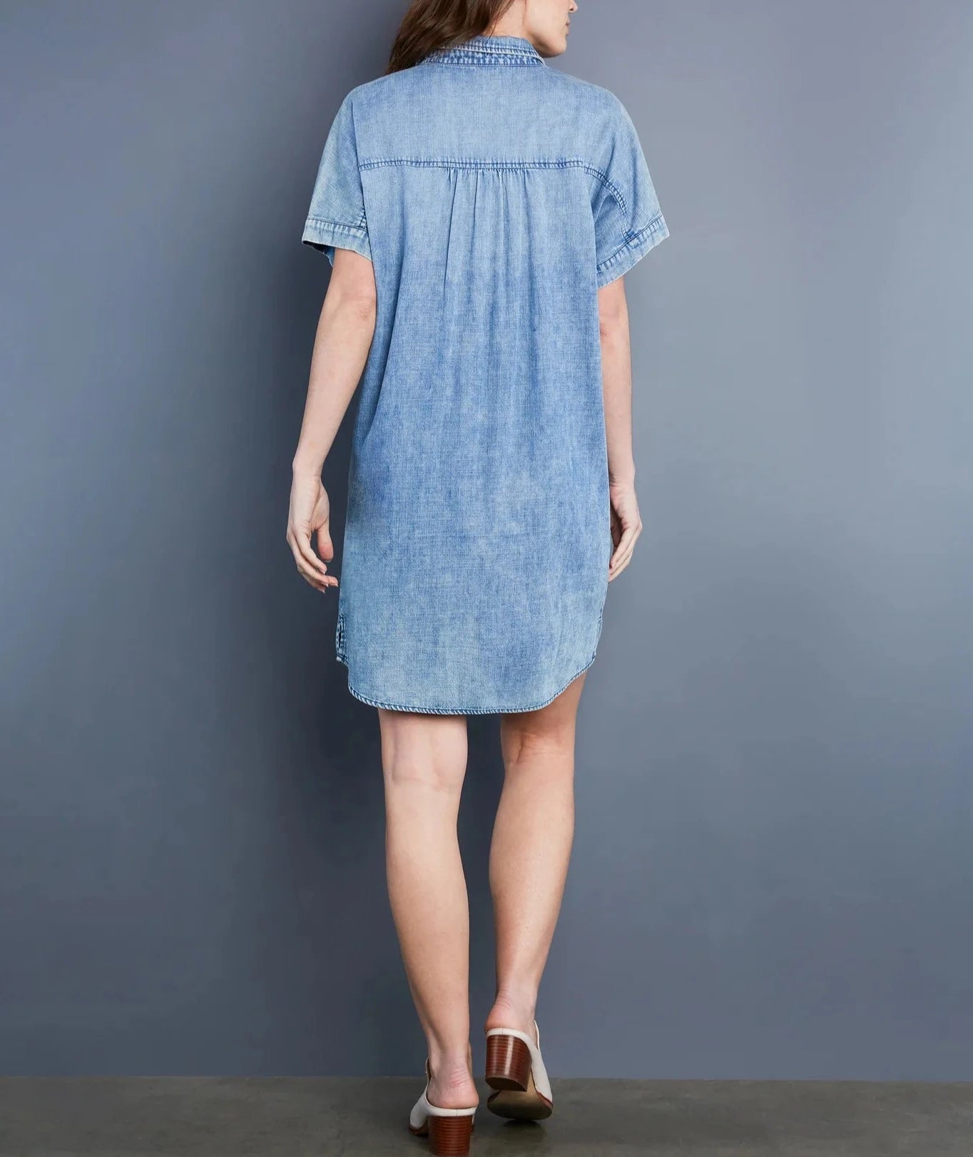 Sally Pop-over Dress | Denim