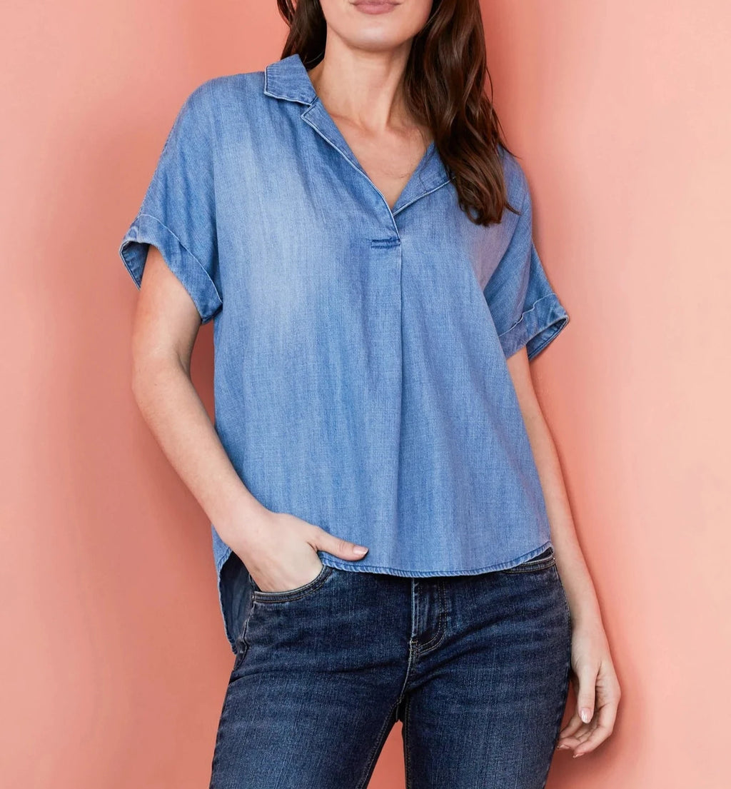 Betty Shirt | Vintage Blue