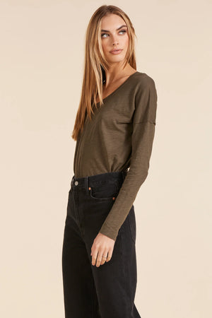 Drop Shoulder Long Sleeve Tee