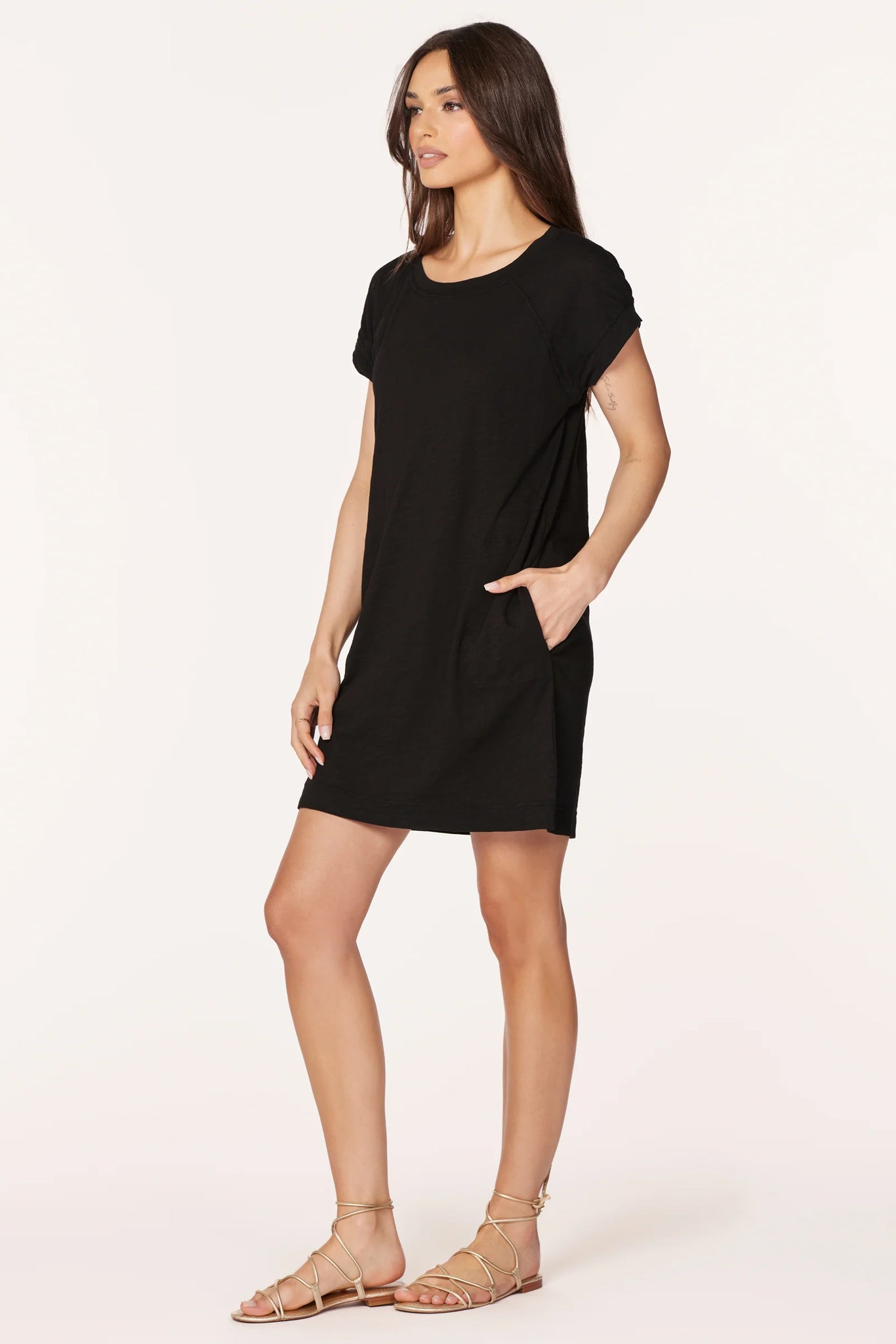 Short Sleeve Raglan Dress