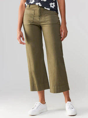 The Marine Standard Rise Crop Trouser Pant | Burnt Olive