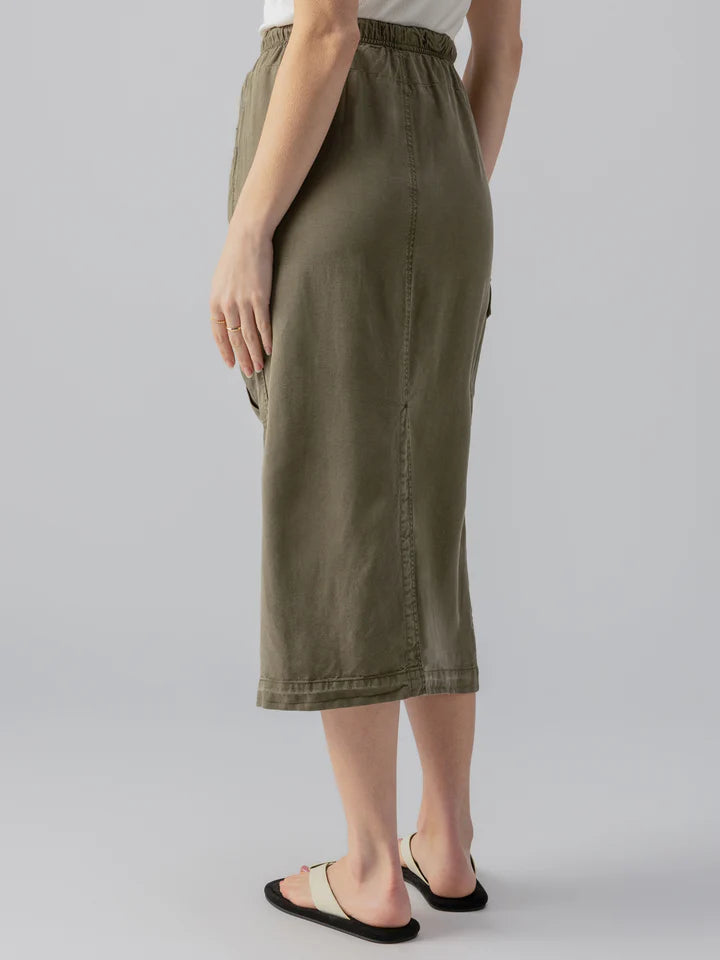 Parachute Semi-High Rise Skirt Burnt Olive