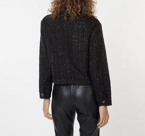 Sparkle Tweed Jacket | Black