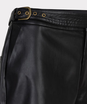 Vegan Leather Shorts