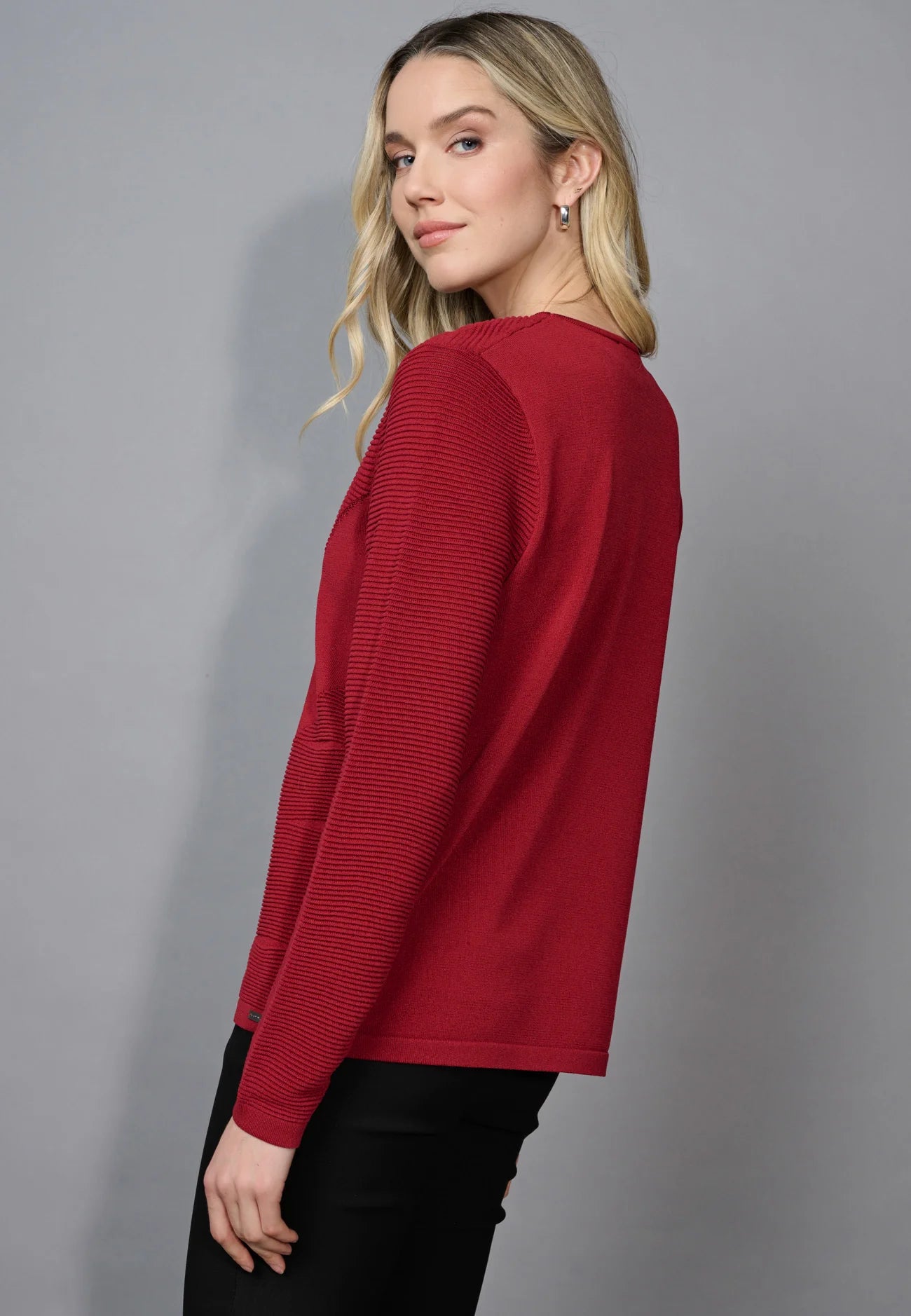 Textured Sweater Top