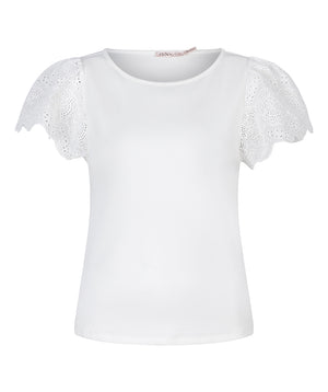 Eyelit Sleeve Top