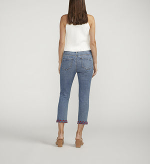 Maya Mid Rise Capris | Studio Blue