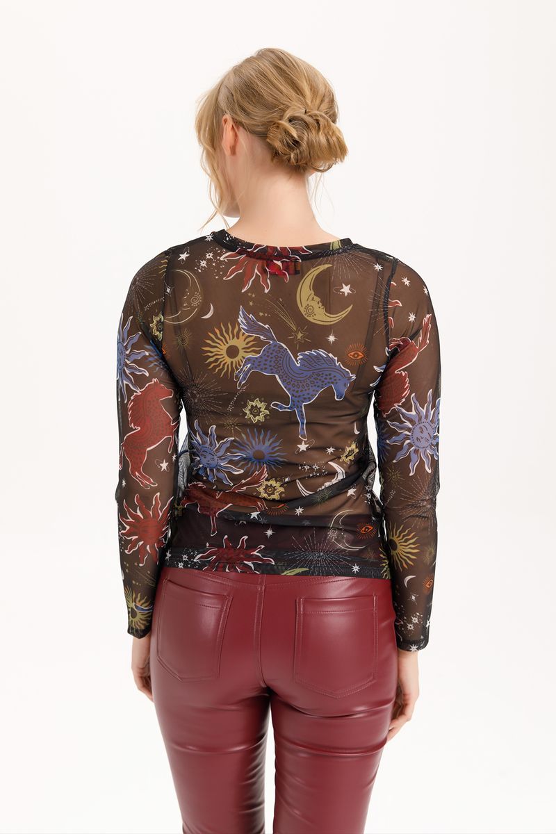 Long Sleeve Mesh Tee