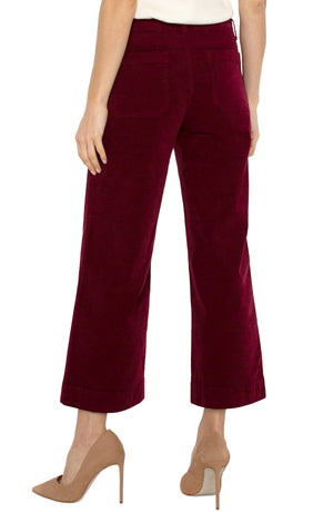 Corduroy Crop Wide Leg