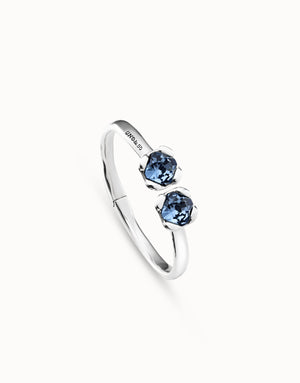 Aura Blue Bracelet | Silver - Blue Crystal