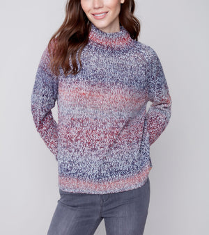 Turtle-Neck Knit Sweater | Multi