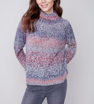 Turtle-Neck Knit Sweater | Multi