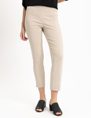 Pull On Ankle Slacks | Cashew