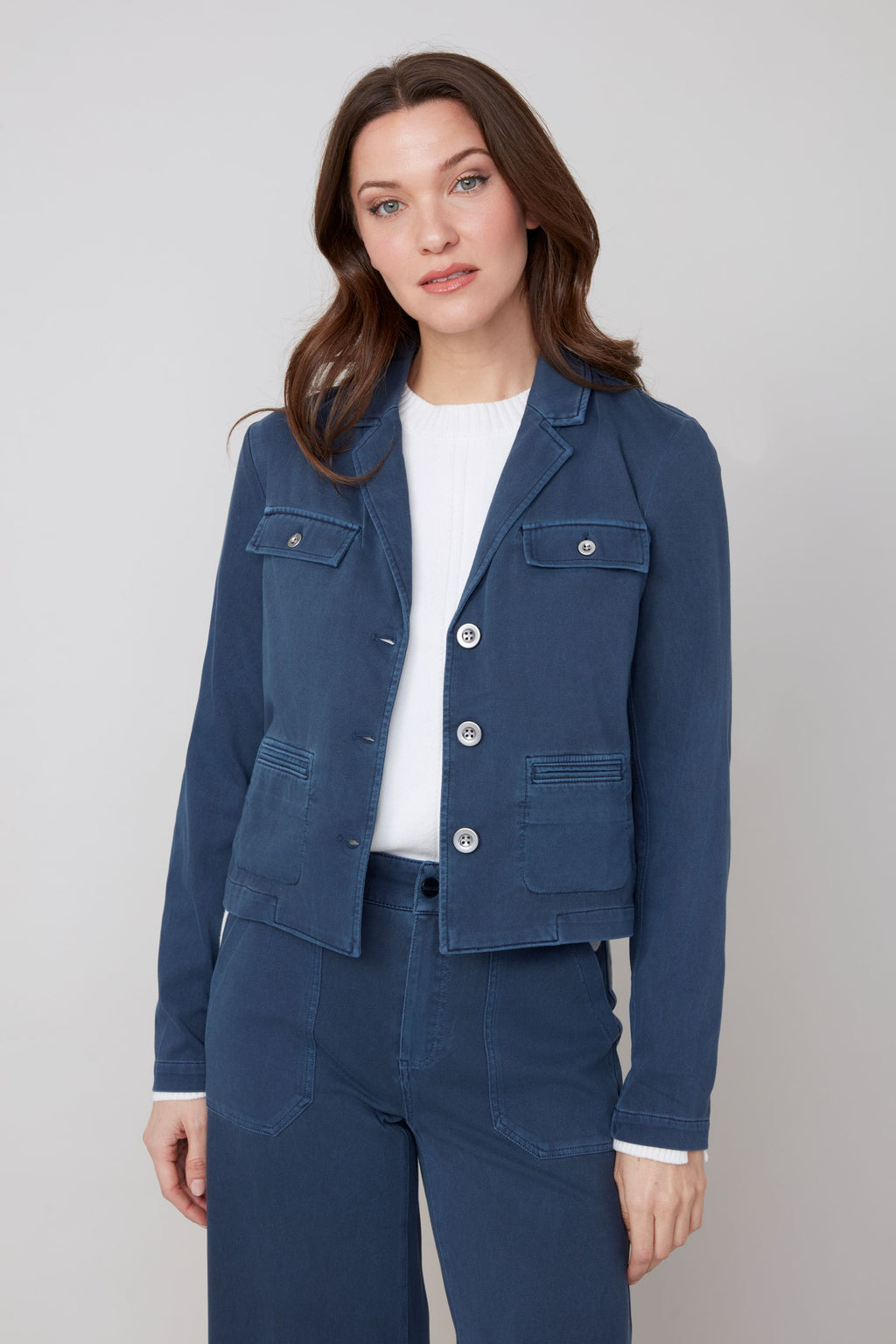 Long Sleeve Cropped Blazer