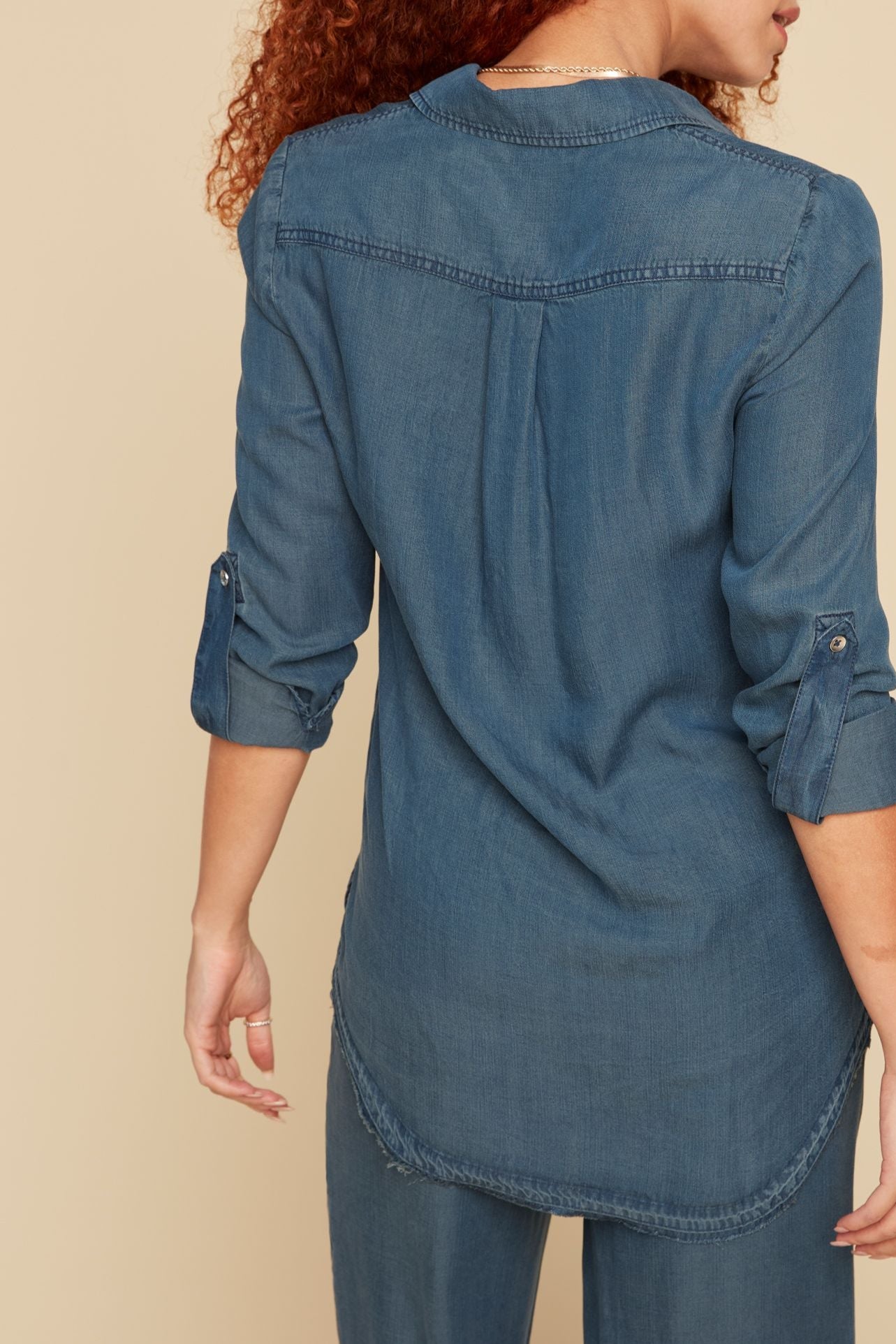 Tencel Dark Chambray Blouse