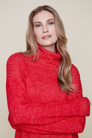 Turtleneck Rib Sweater