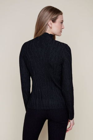 Mock Neck Knit Sweater