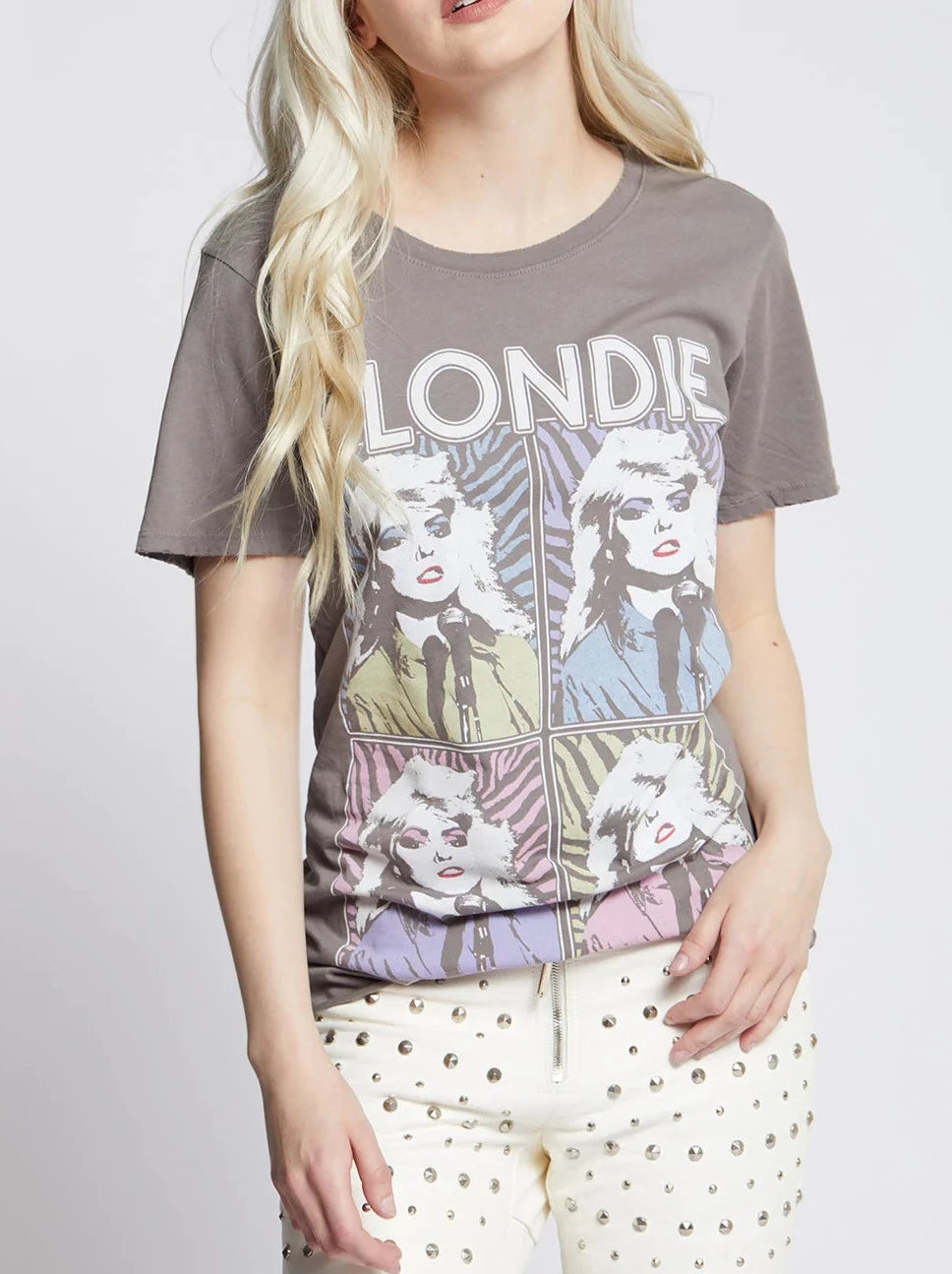 Blondie Pop Art Tee | Steel