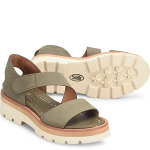 Pru Sandal | Pale Olive