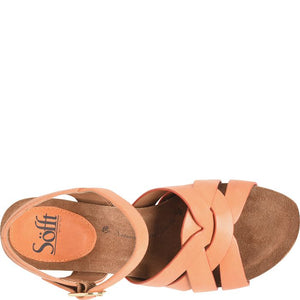 Carlana Wedge Sandal | Sunset Orange