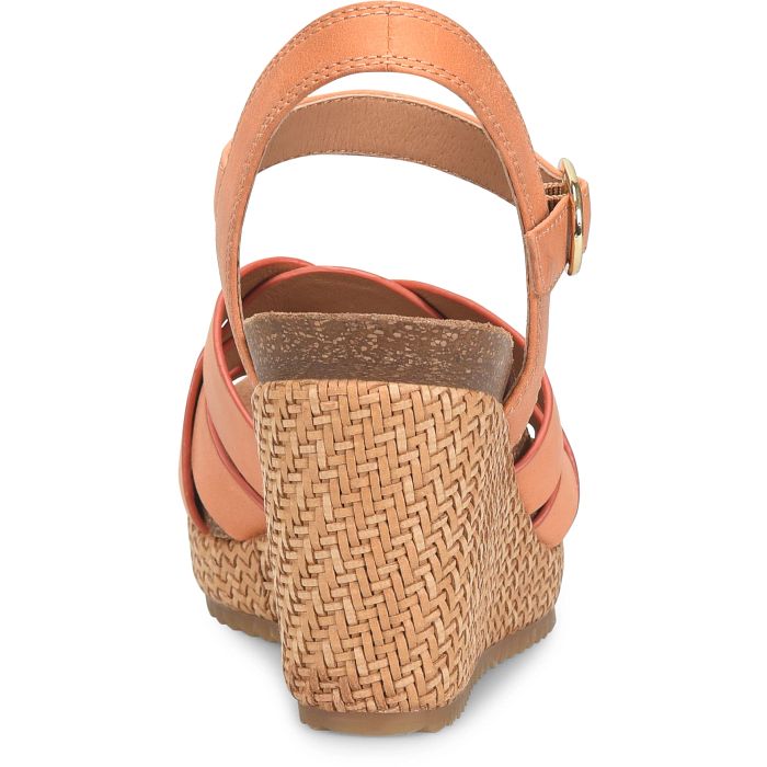 Carlana Wedge Sandal | Sunset Orange