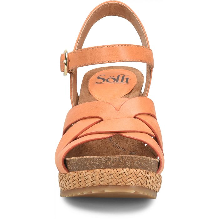 Carlana Wedge Sandal | Sunset Orange