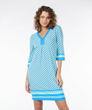 3/4 Sleeve Retro Shift Dress