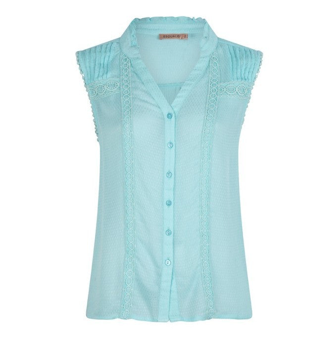 Peasant Blouse | Aqua