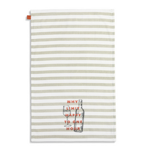 Cotton Tea Towel and Tasting Spoon | Happy Hour