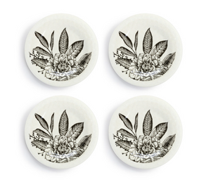  Melamine Appetizer Plates | Floral 