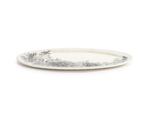 Large Melamine Oval Platter | Floral