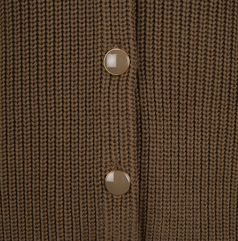 Button Cardigan | Army